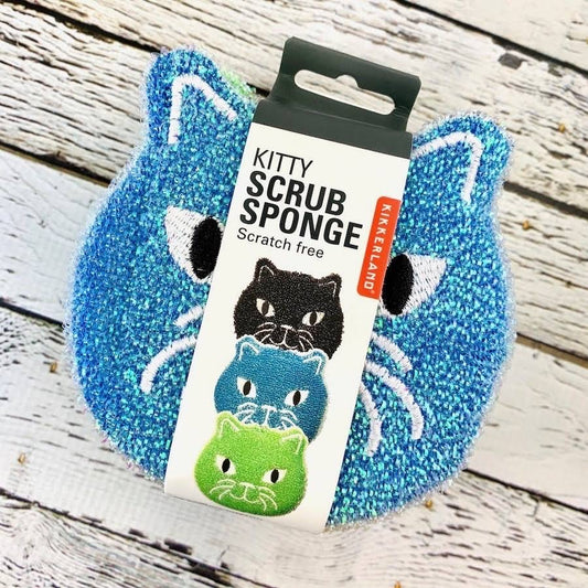 Set of 3 Cat Kitchen Sponges
