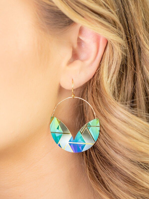 Holly Yashi Samara Earrings in Teal