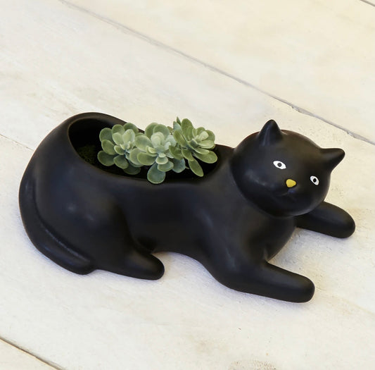 Kikkerland Black Cat Planter