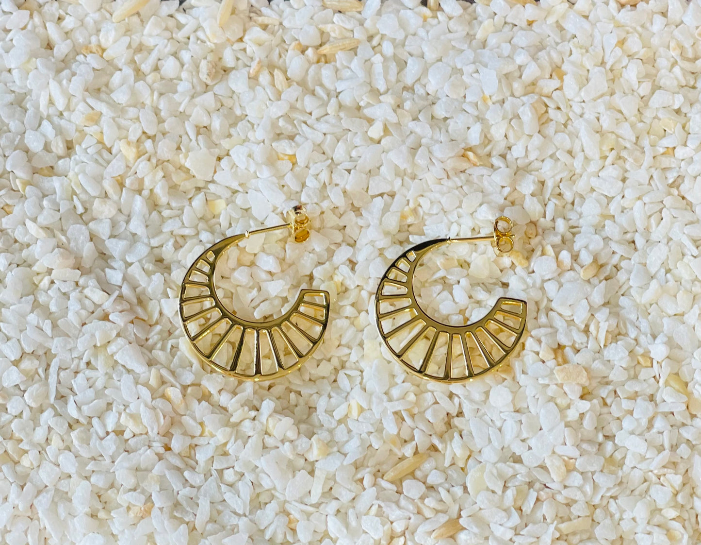Tashi Gold Post Earrings