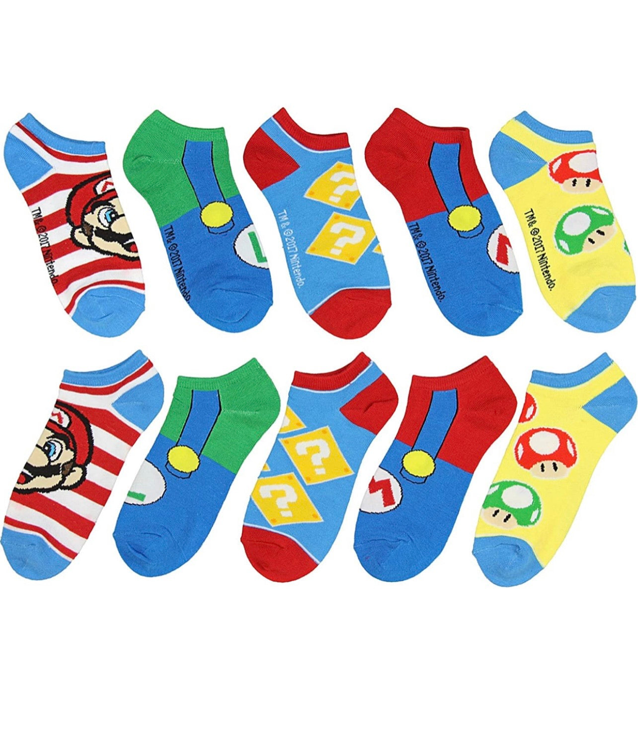 Super Mario Unisex Ankle Socks