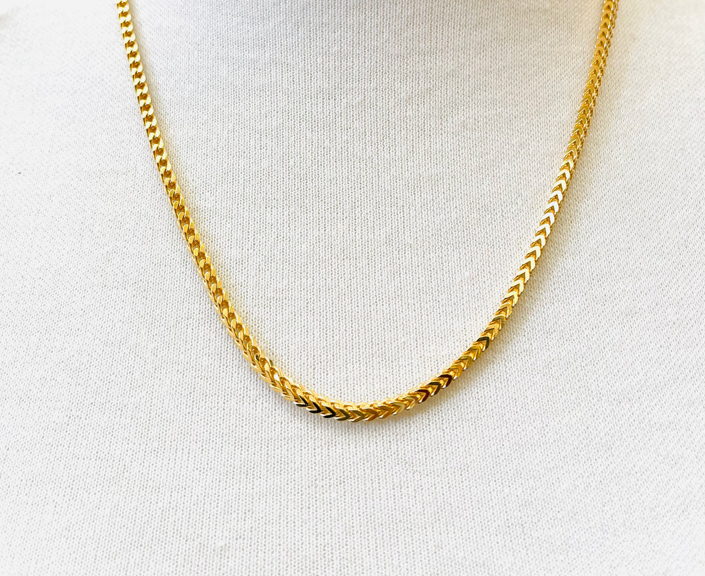 Gold Box Rope Necklace