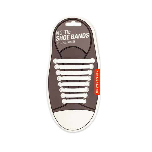Kikkerland White No-Tie Shoe Bands