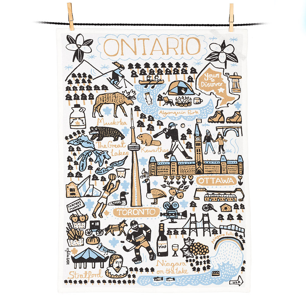 Ontario Provincial Tea Towel