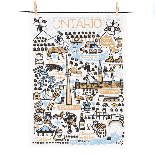 Ontario Provincial Tea Towel