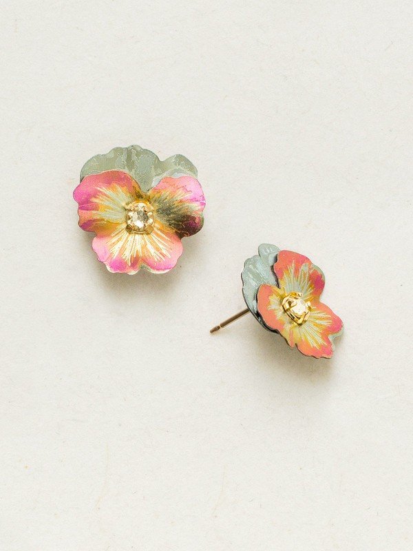 Holly Yashi Pansy Post Earring