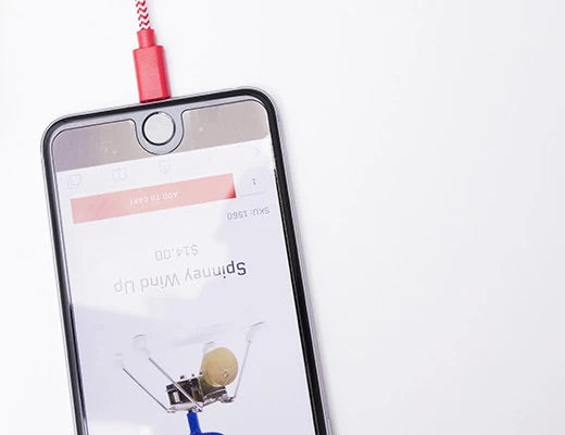 Kikkerland Cotton Braided Charging Cable