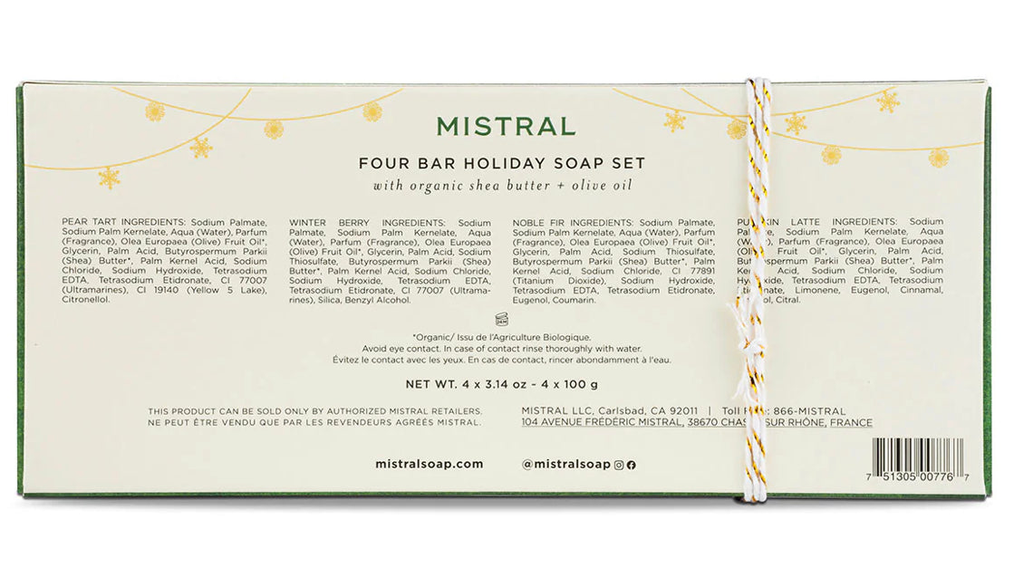Mistral Holiday Soap Gift Set
