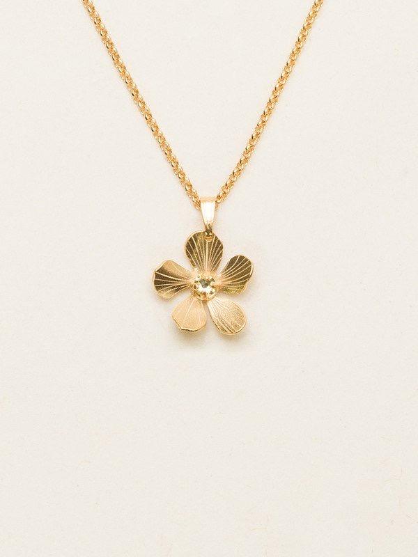 Holly Yashi Petite Plumeria Drop Necklace