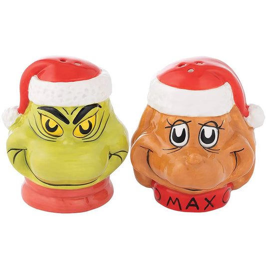 Dr. Seuss The Grinch and Max Salt and Pepper Shakers