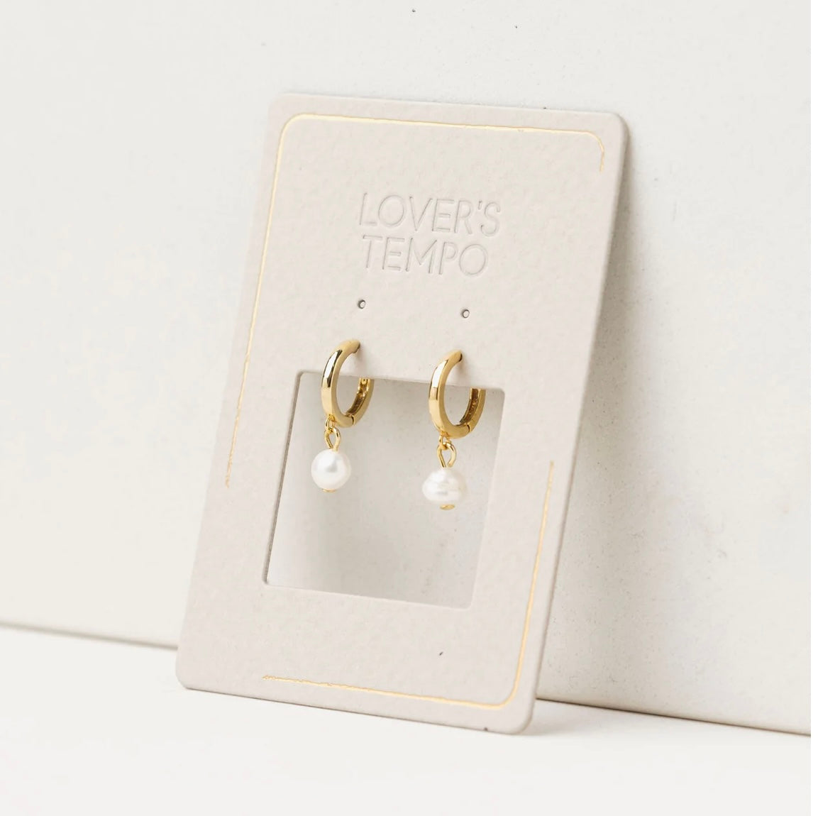 Lover’s Tempo Amari Pearl Hoop Earrings