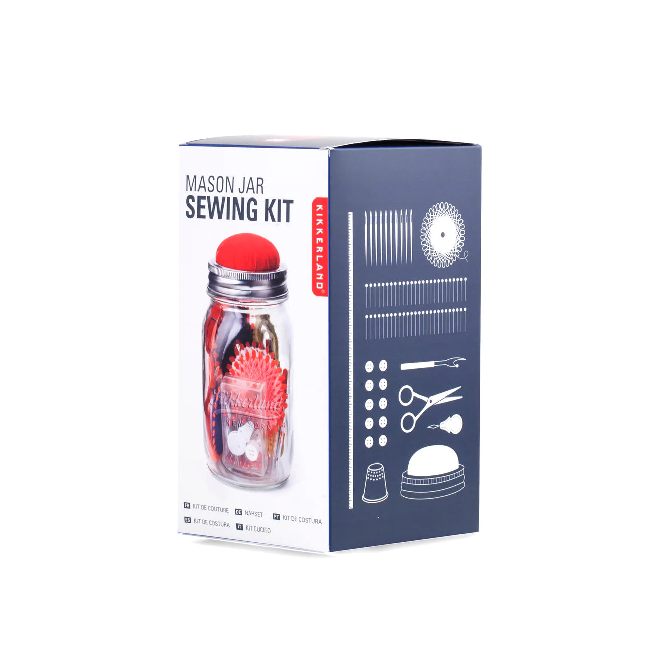 Kikkerland Mason Jar Sewing Kit
