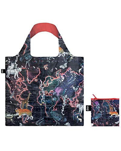 LOQI Artist Kristjana S Williams Interiors Bag World Map