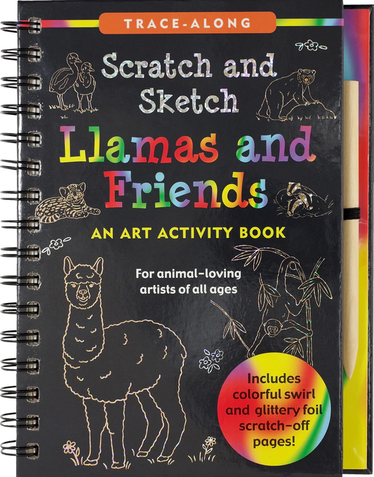 Scratch & Sketch llama and Friends