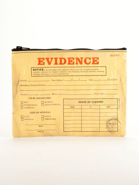 Blue Q Evidence Zip Pouch