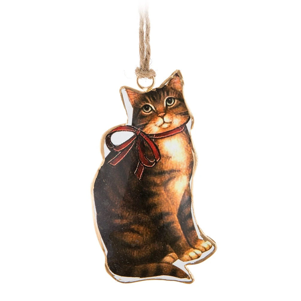 Cat Tin Ornament