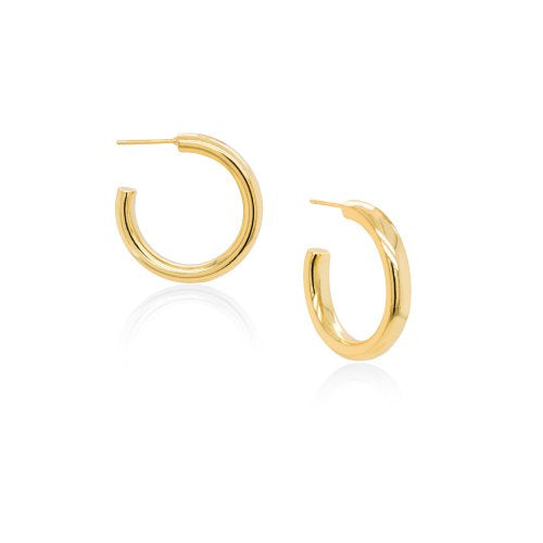 Gold Vermeil Thick Tube Hoops