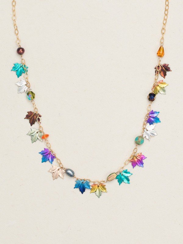 Holly Yashi Maple Leaf Necklace