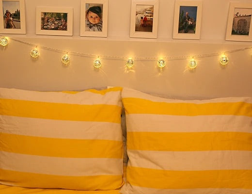 Kikkerland Disco ball String Lights