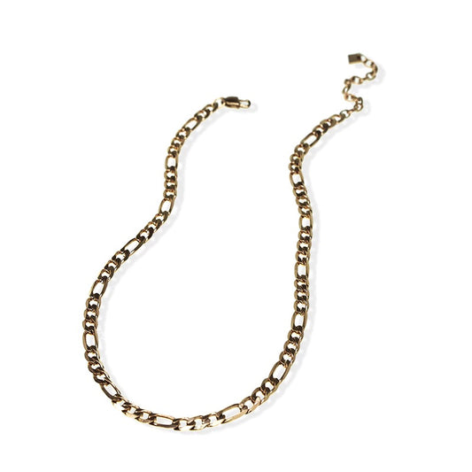 jj+rr Gold Figaro Necklace