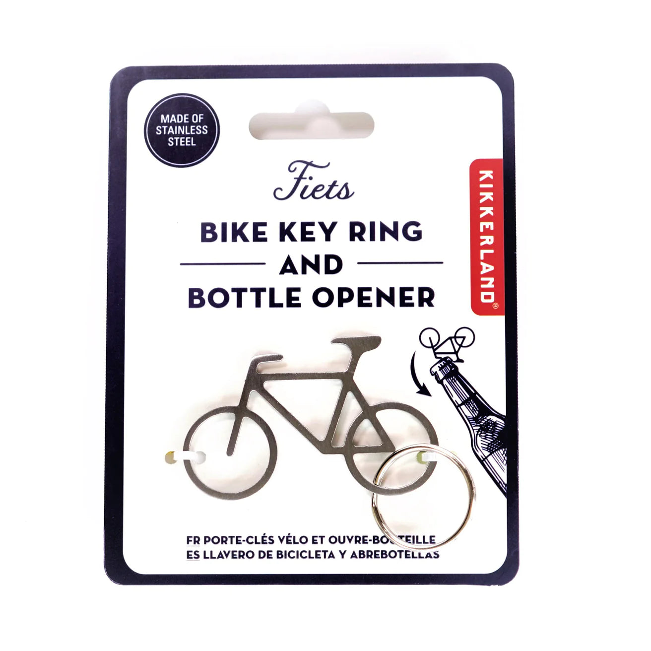 Kikkerland Bike Key Ring and Bottle Opener