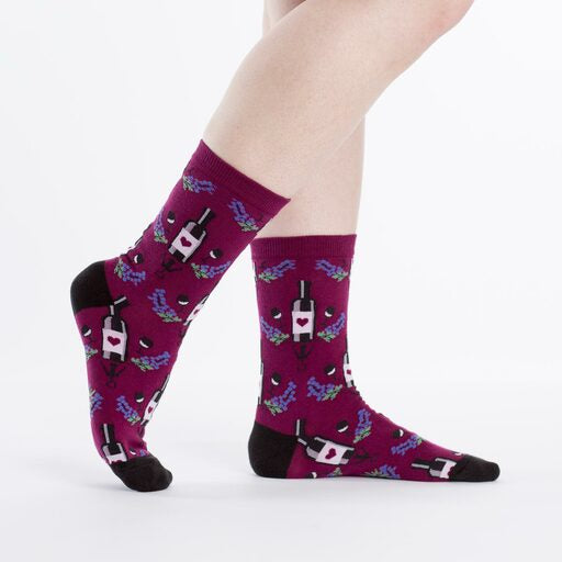 SOCK IT TO ME 
Wine Women’s Crew