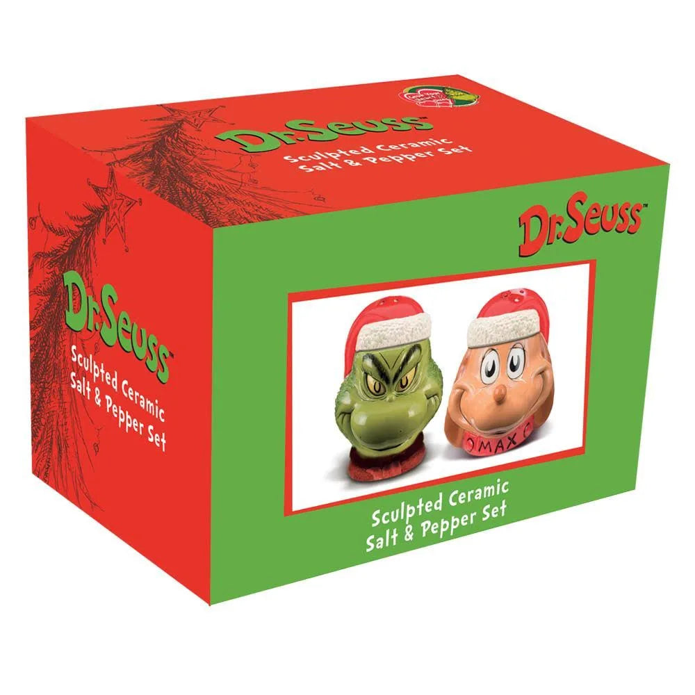 Dr. Seuss The Grinch and Max Salt and Pepper Shakers