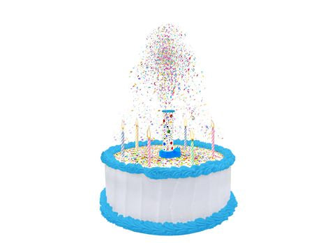 The Incredible Party Popper Cake Topper