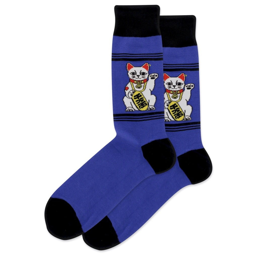 Hot Sox Lucky Cat Mens Socks