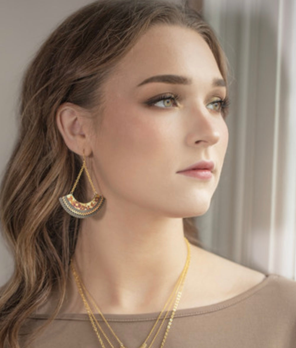 Holly Yashi Leah Rose Earrings