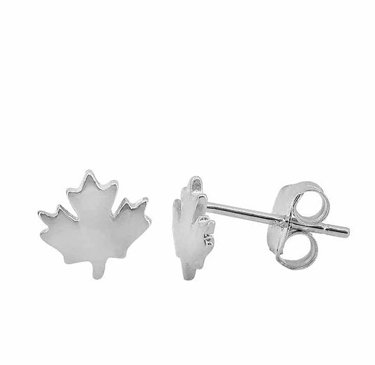 Maple Leaf Stud Earrings