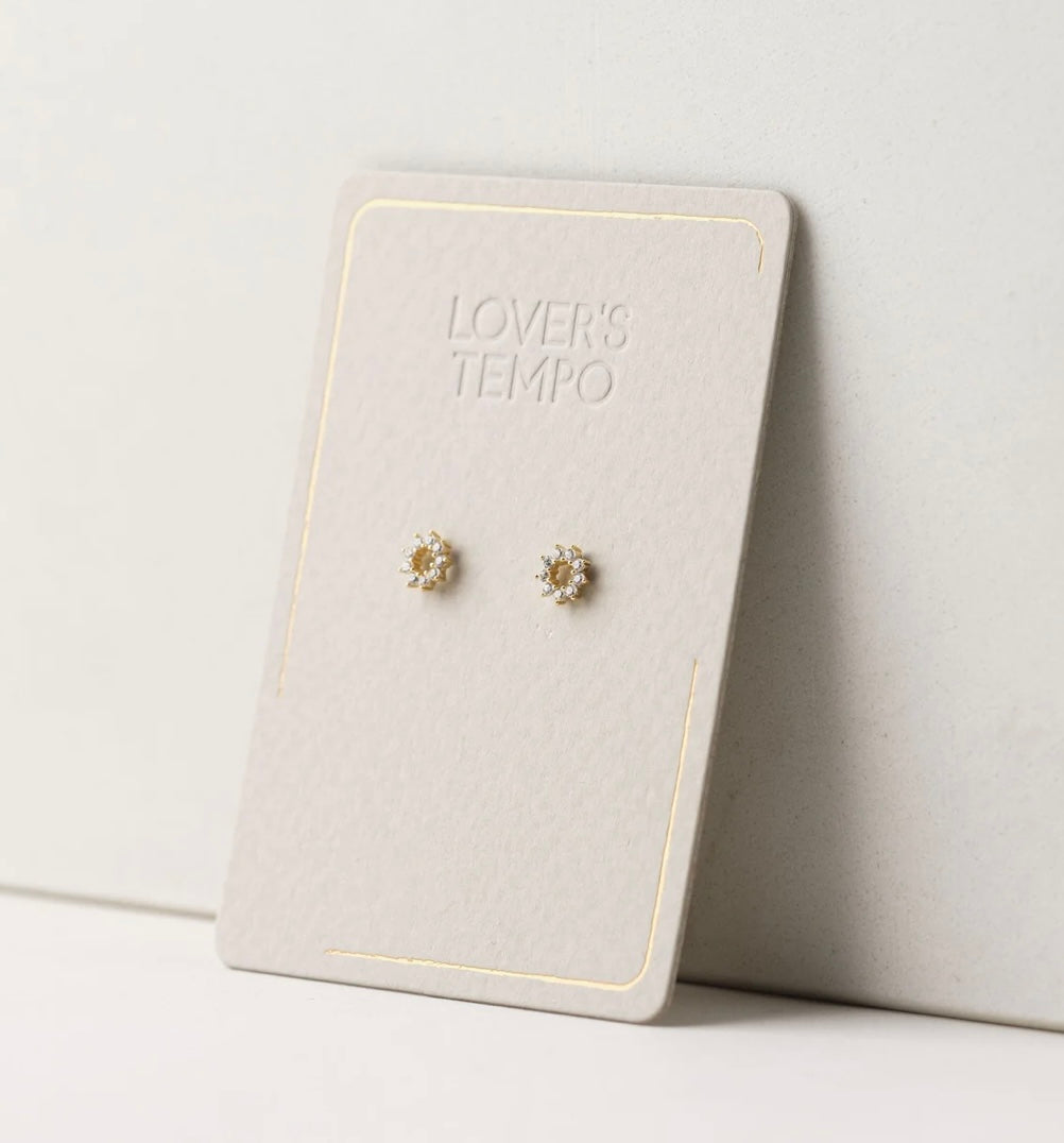 Lover’s Tempo Halo Mini Stud Earrings