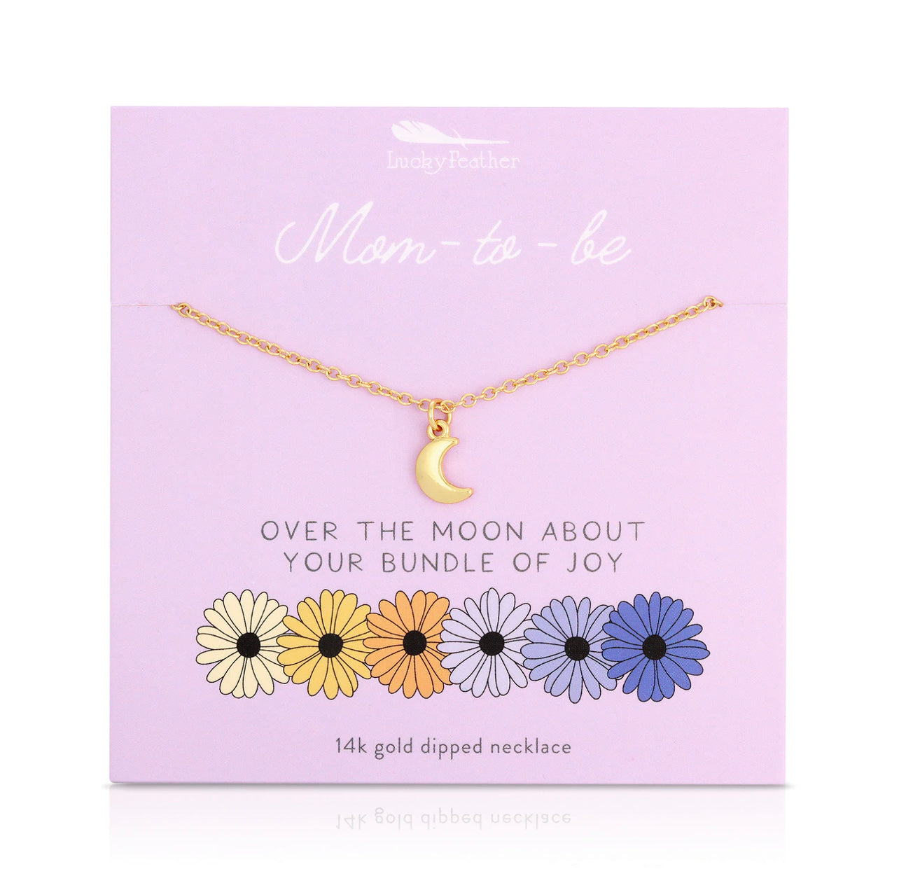 Lucky Feather Mom To Be Necklace