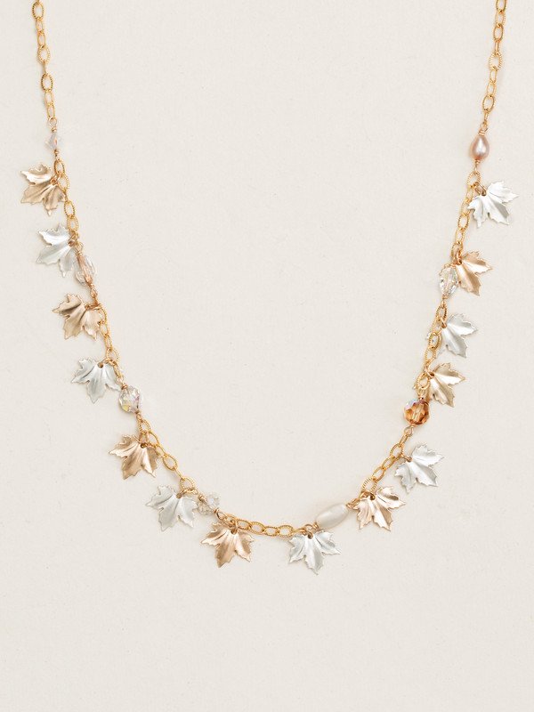 Holly Yashi Maple Leaf Necklace