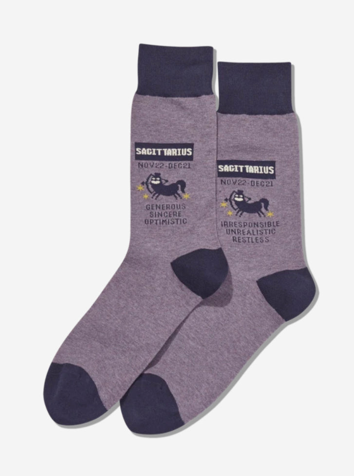 Hot Sox Mens Sagittarius Socks