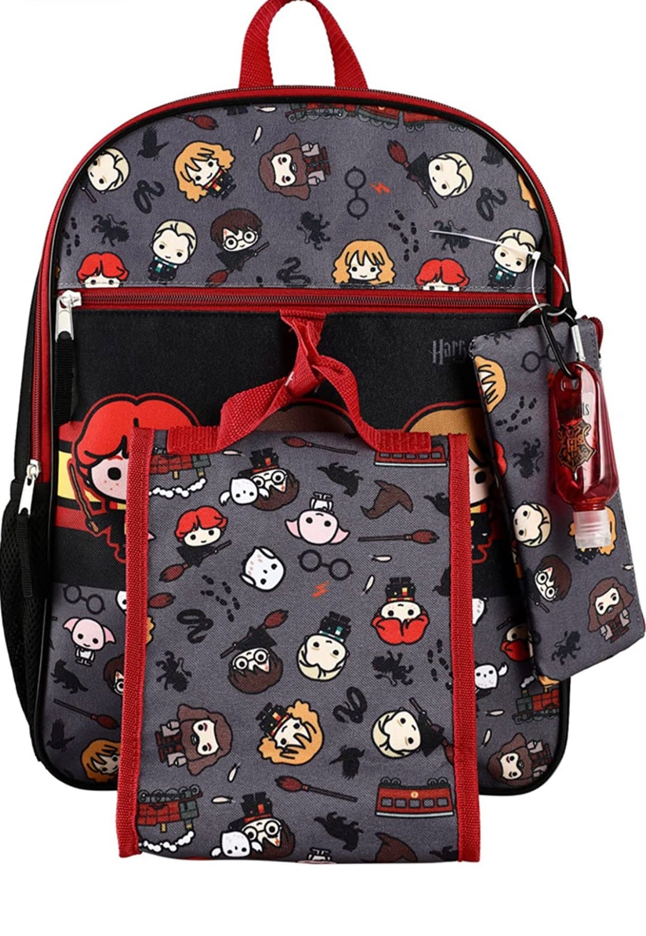 Harry Potter Chibi Characters 16" Backpack 5 Piece Set