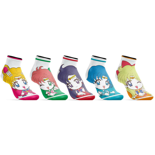 Sailor Moon Scouts Chibi Ankle Socks