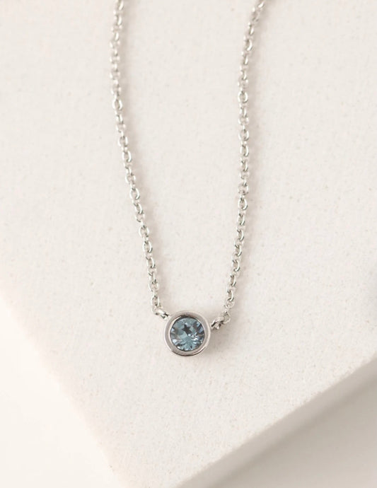 Lover’s Tempo Kaleidoscope Birthstone Silver Necklace