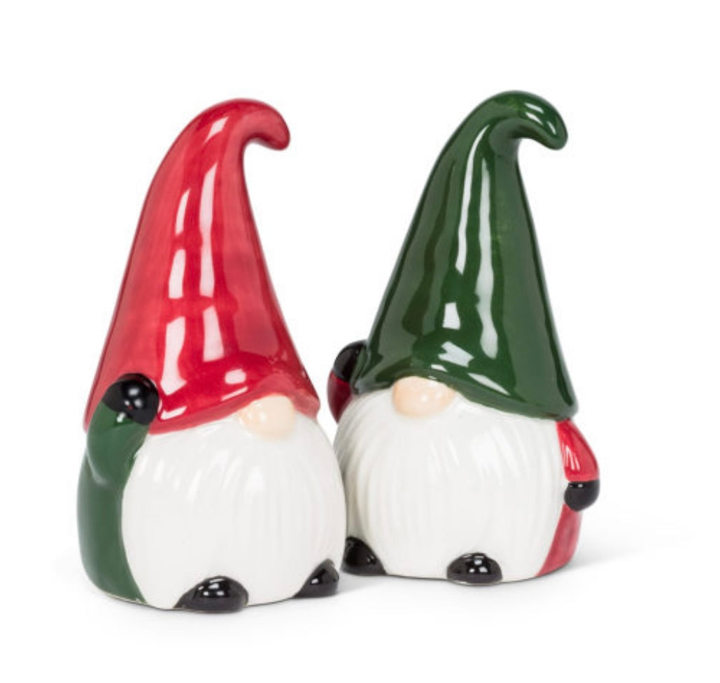 Salt & Pepper Shaker Winter Gnome