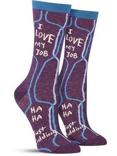 Blue Q I Love My Job Women’s Sock